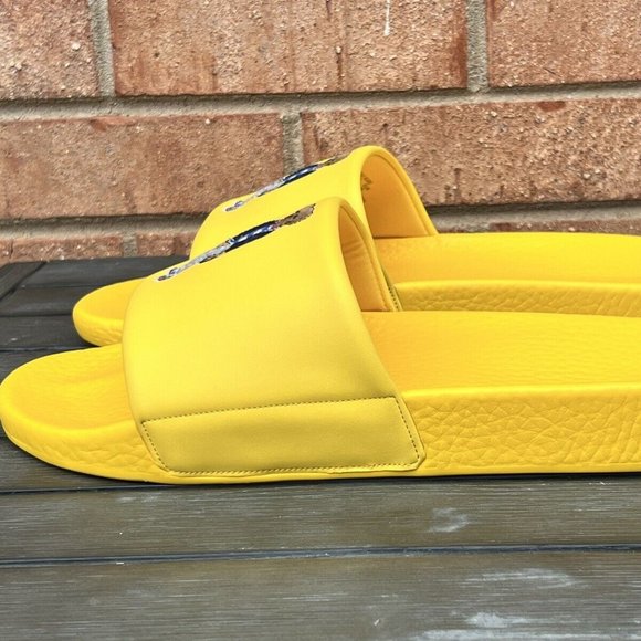 Polo Ralph Lauren BIG POLO BEAR Pool Slides Sandals Yellow Men Size 12 NEW main image 7